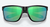 Broadbill II XL Sunglasses with Matte Black Frames 580G Green Mirror Lenses by Costa Del Mar