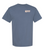 Duck Duck Boom DNW Outdoors Comfort Colors tee with flushing mallards design in Blue Jean and Light Green