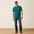 Bison Wander Flag Short Sleeve Tee-Blue by Ariat
