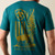 Bison Wander Flag Short Sleeve Tee-Blue by Ariat