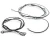 Black and White Compound Bow String by Genesis