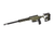 Sig Sauer Cross Sawtooth 6.5 PRC Bolt Action Rifle with 22 Inch PROOF Carbon Fiber Barrel and Brake in Moss Cerakote Folding Stock