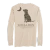 Brush Camo Dog and Moon Long Sleeve Tee by Local Boy