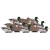 12 Pack Flocked Drake Head Mallard Duck Decoy Floaters with 48" 4 oz. Cable Rigs by Dakota Decoy Company