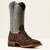 Riverside Wide Square Toe Cowboy Boot in Chocolate Bass by Ariat