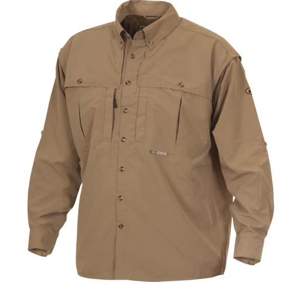 Drake Vented Wingshooters Long-Sleeve Button Up Shirt