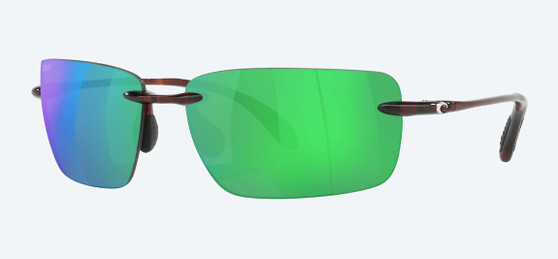 Gulf Shore - Tortoise Sunglasses with Green Mirror Polarized Polycarbonate