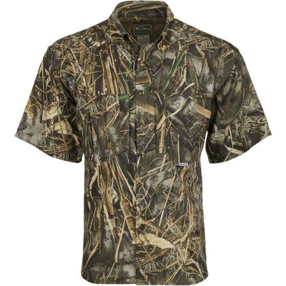 Vented Wingshooter Short Sleeve in Max-7 by Drake