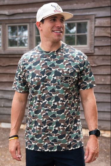 Throwback Camo Short Sleeve Tee Shirt by Burlebo