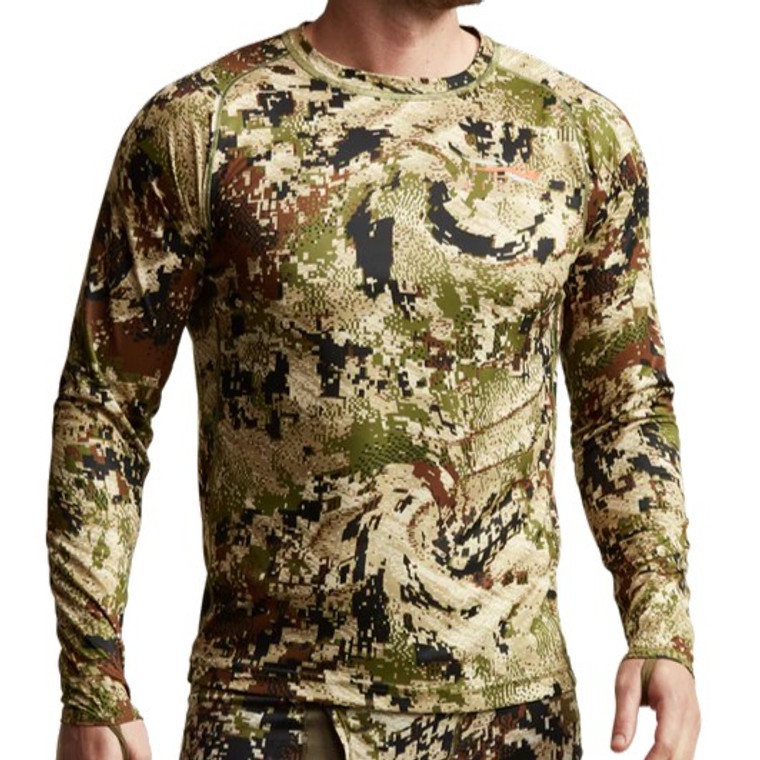 Men's Core Lightweight Long-Sleeve Crew Shirt, by Sitka - Front