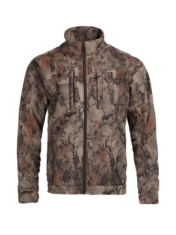 Men's Winter-Ceptor Windproof Fleece Full Zip Camo Jacket by Natural Gear
