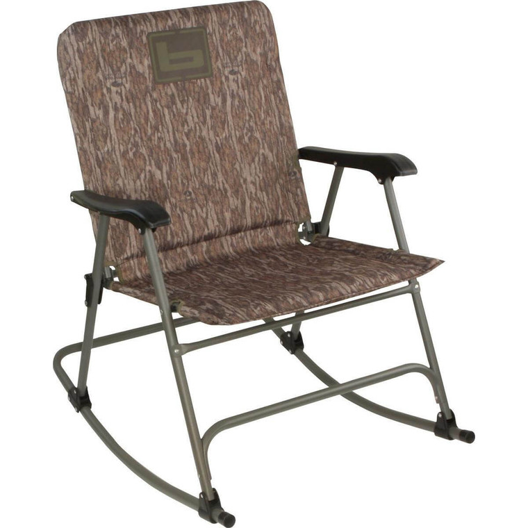 Mossy Oak Bottomland Camo Folding Rocking Chair by Banded