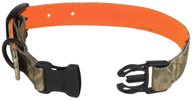 Large Orange & Camo Reversible Dog Collar by Avery
