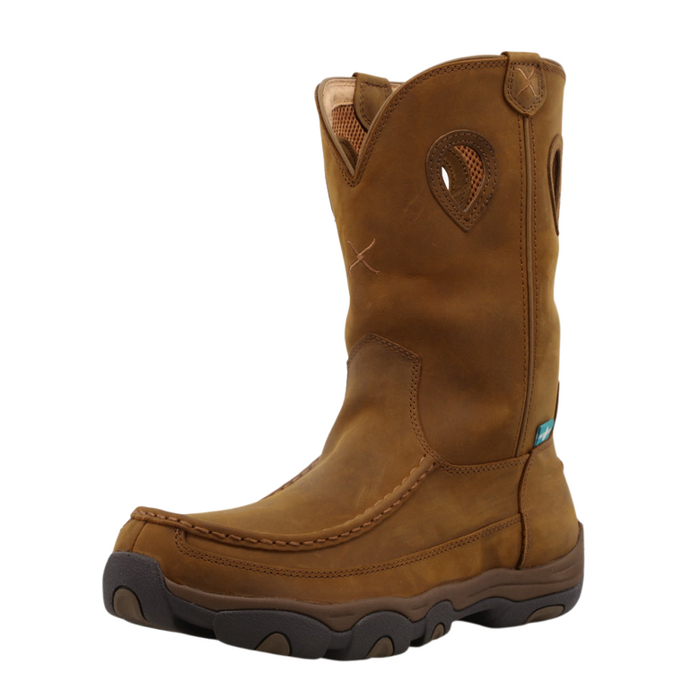 Mens 11 Inch Waterproof Leather Pull On Hiker Boots by Twisted X