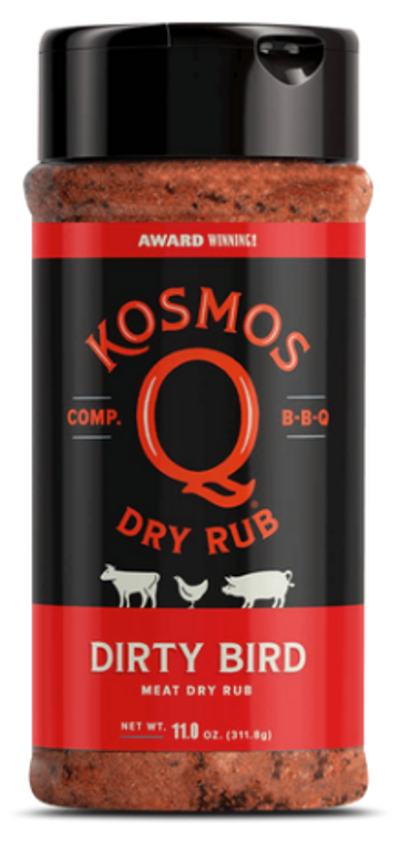 10.5 oz Dirty Bird Rub by Kosmos BBQ