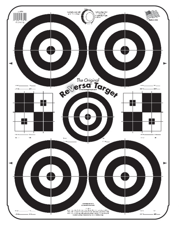 Double-Sided Corrugated Deer Vitals Target, by Matterhorn - Front