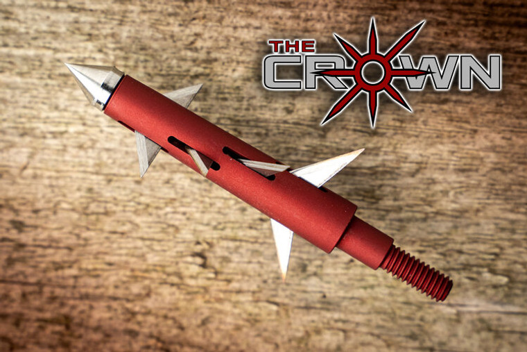 Crown 100gr Fixed Blade Broadhead - 3 Pack by Center Cross Archery