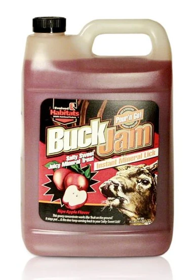 1 Gallon Apple Flavored Buck Jam Liquid Attractant Jug by Evolved Habitats