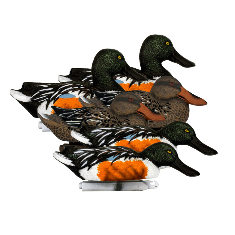 6 Pack Battleship Shoveler Foam Filled Duck Decoys by Higdon Outdoors
