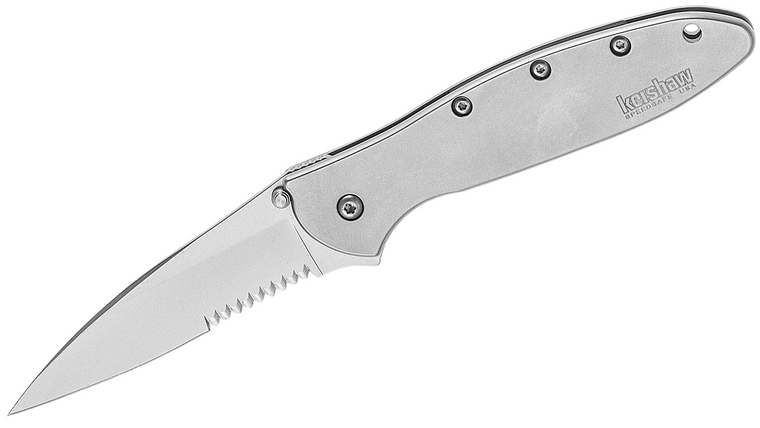 Ken Onion Leek Serrated 3" Blade Folding Assisted Flipper Knife by Kershaw