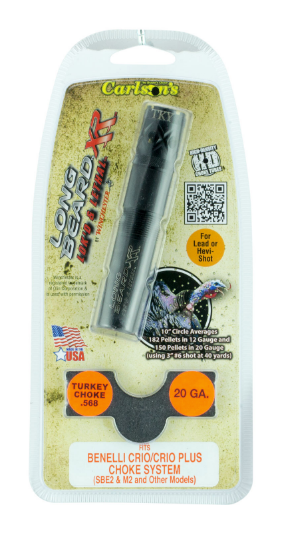 Carlson's Long Beard 20 Gauge .568 Turkey Choke Extended Ported for Benelli Crio Plus