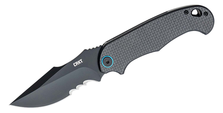 Carbon Fiber & Black Finish PSD Particle Separation Device Assisted Opening 3.63" Blade Folding Knife by CRKT