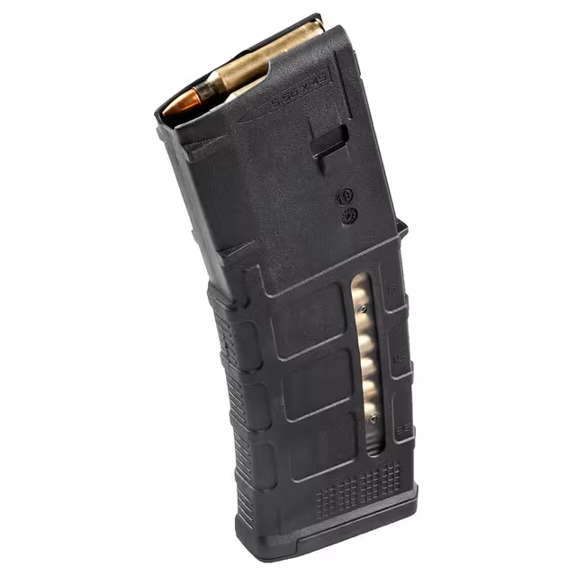 Black PMAG 30 AR and M4 Gen M3 Rifle Magazine with Window by Magpul