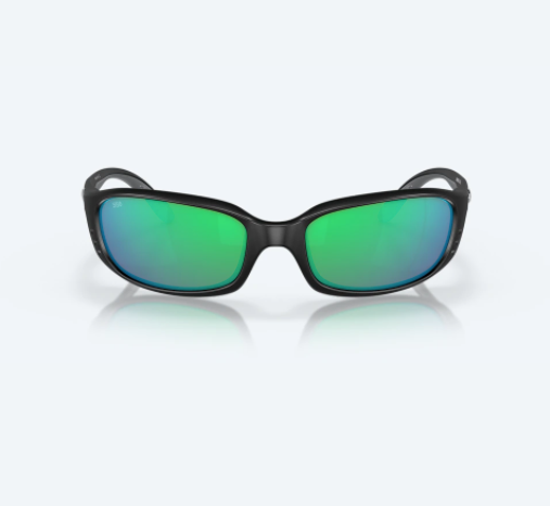 Brine Matte Black - Green Mirror Polarized Sunglasses by Costa Del Mar