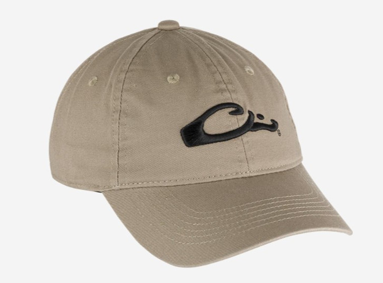 Cotton Twill Large Logo Hat by Drake