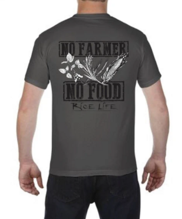 No Farmer No Food Short Sleeve Tee Shirt by Rice Life