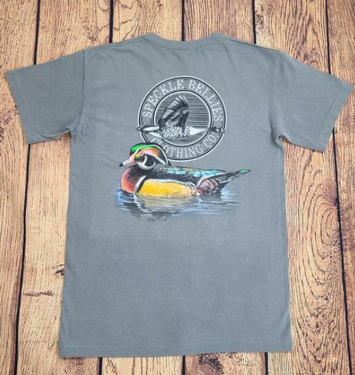 Duck Hunt Pocket Tee Shirt by Speckle Bellies