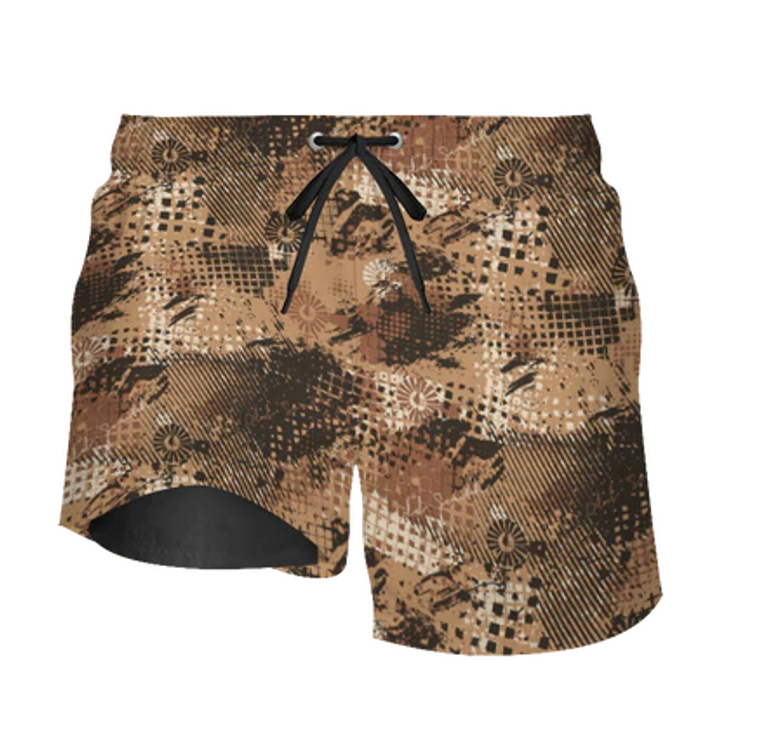 Old South New Age Camo Lined Swim Trunks