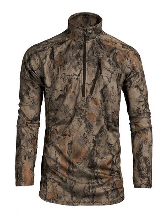 Lightweight 1/4 zip Camo Top by Natgear