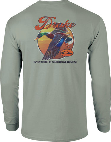 Vintage Mallard Long Sleeve Tee by Drake Waterfowl