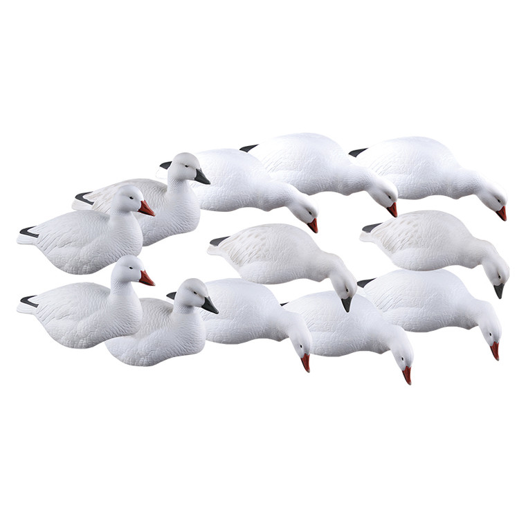 12 Pack GHG Pro Grade Harvester Snow Goose Shell Decoys by Avery
