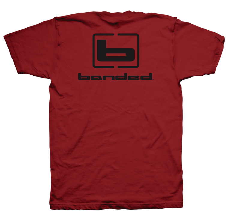 Flyin' Colors Short Sleeve Tee by Banded- Red