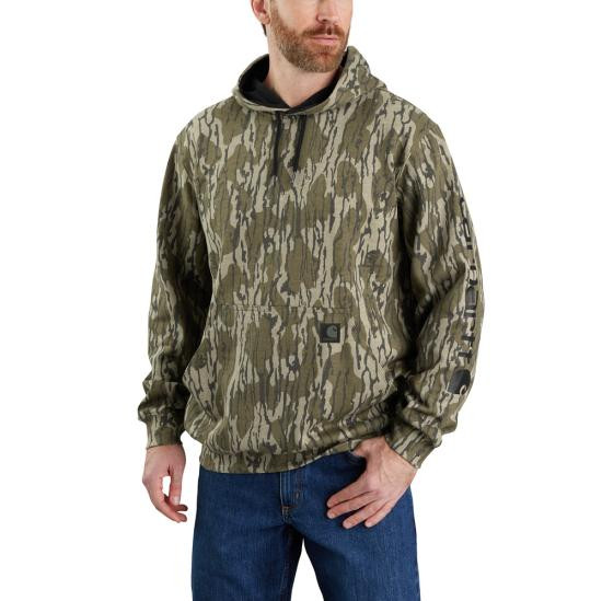 Men's Loose Fit Midweight Camo Graphic Long-Sleeve Hoodie by Carhartt