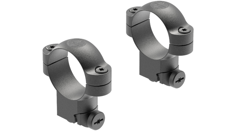 Scope Ring Mount Matte Black in High Height with 30mm Tube Size for Ruger #1 & 77/11 by Leupold