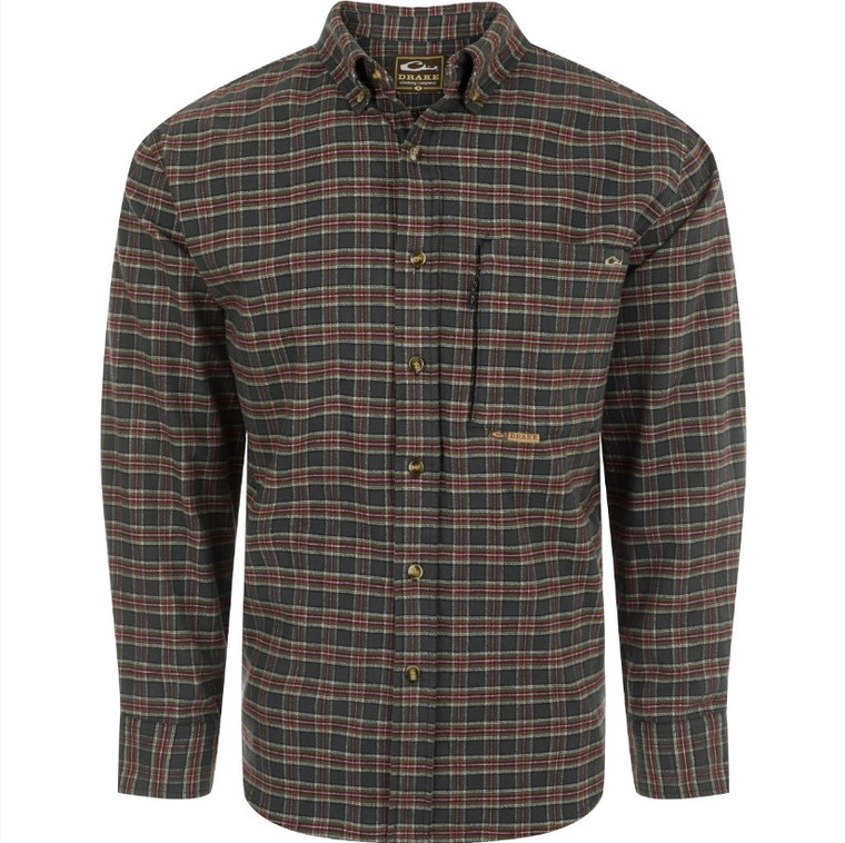 Autumn Brush Twill Plaid Shirt by Drake