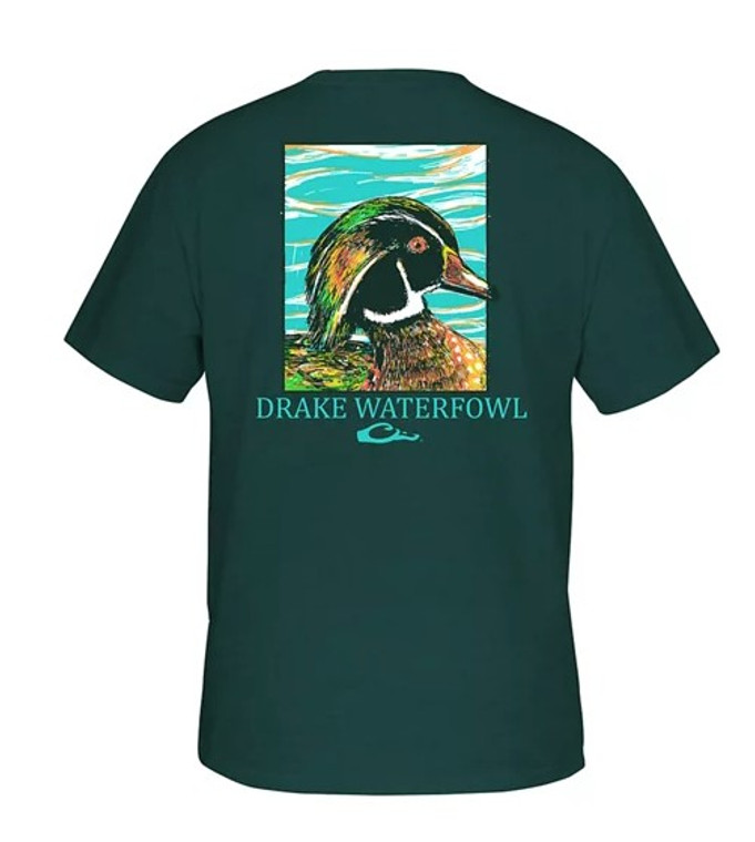 Pop Art Woodduck Short Sleeve Tee Shirt by Drake