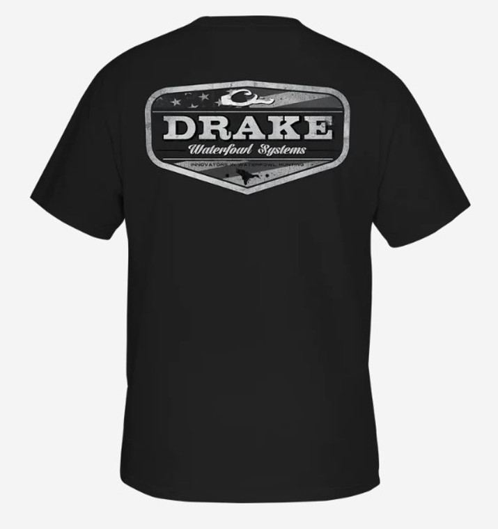 Blackout Badge Short Sleeve Tee Shirt by Drake