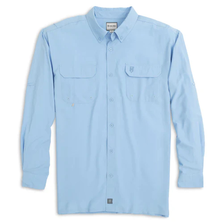 Beaufort Long Sleeve Shirt in Azure Blue by Heybo
