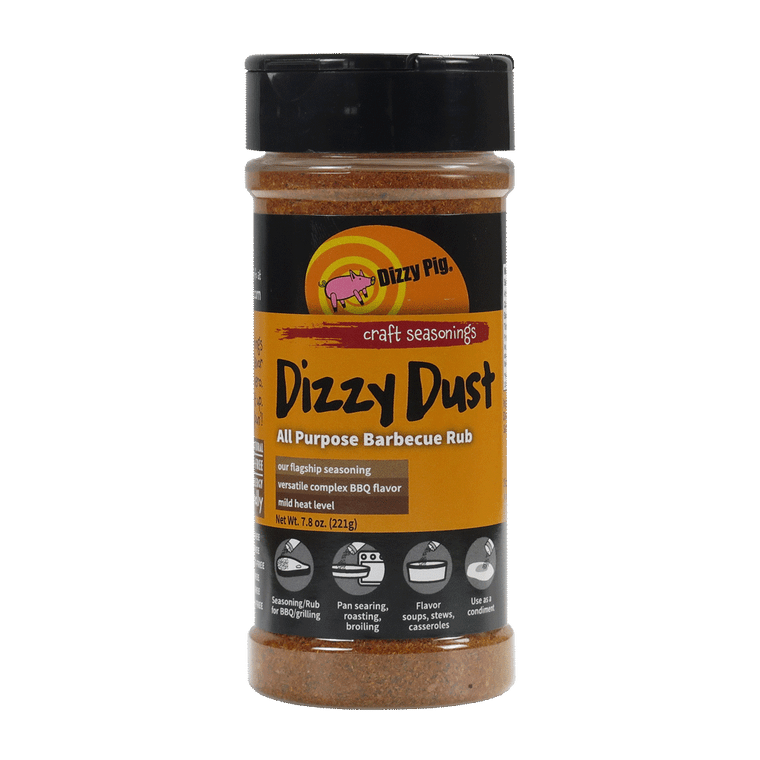 Dizzy Dust All-Purpose BBQ Seasoning 8oz Shaker by Dizzy Pig