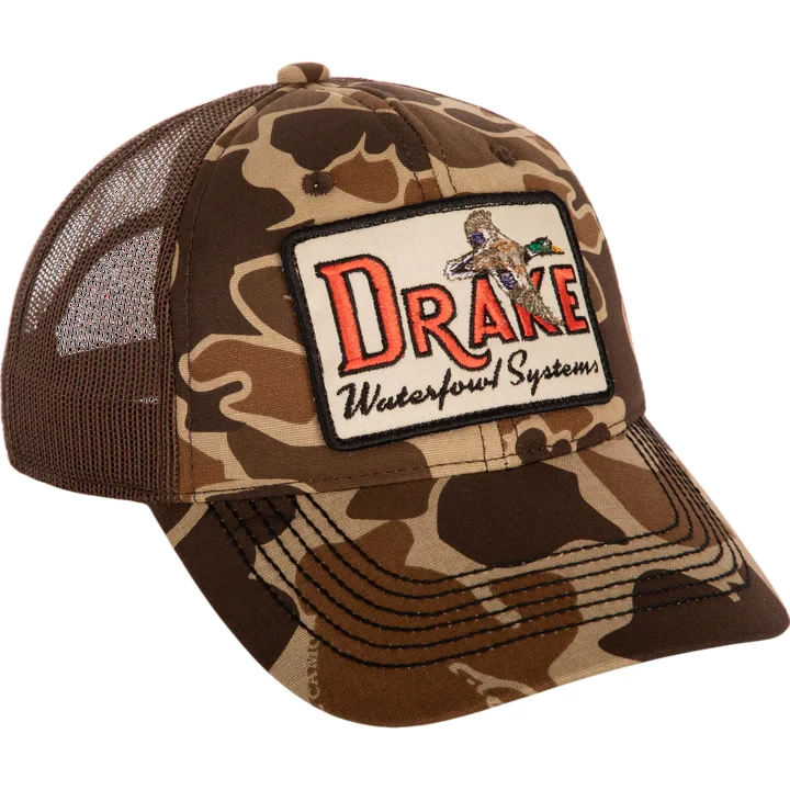 Men's Camo Square Patch Foam Front Ball Cap by Drake
