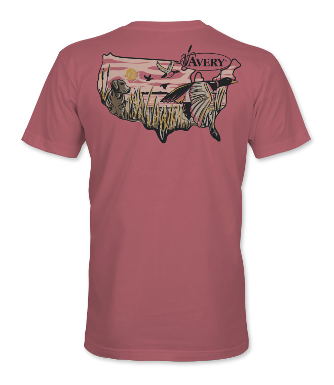 Men's Duck Country Short Sleeve Graphic Tee Shirt by Avery