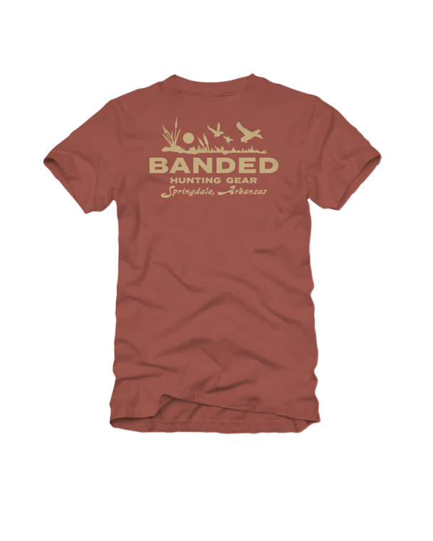 Mens First Flight Short Sleeve Graphic Tee Shirt by Banded