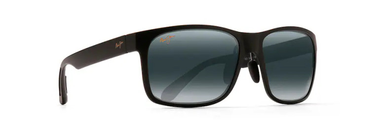 Red Sands Sunglasses - Matte Black Frame, Neutral Grey Lens by Maui Jim MAUI 432-2M