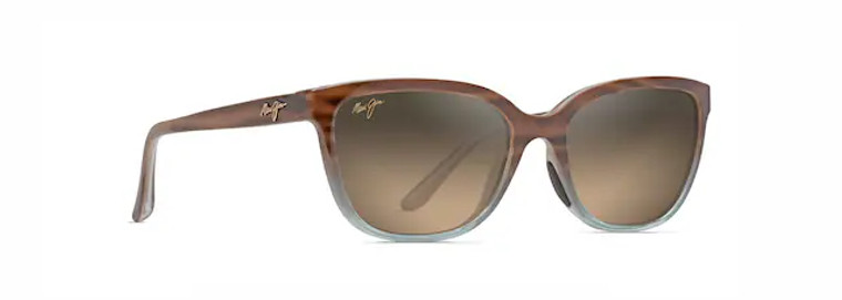 Honi Sunglasses with Sandstone with Blue frame and HCL® Bronze Lens by Maui Jim