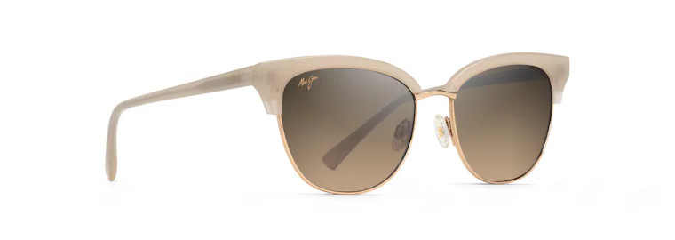 Lokelani Sunglasses with Milky Almond with Gold frame and HCL® Bronze lens by Maui Jim