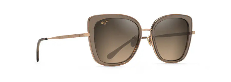 Violet Lake Sunglasses with Transparent Taupe frame and HCL® Bronze Lens by Maui Jim